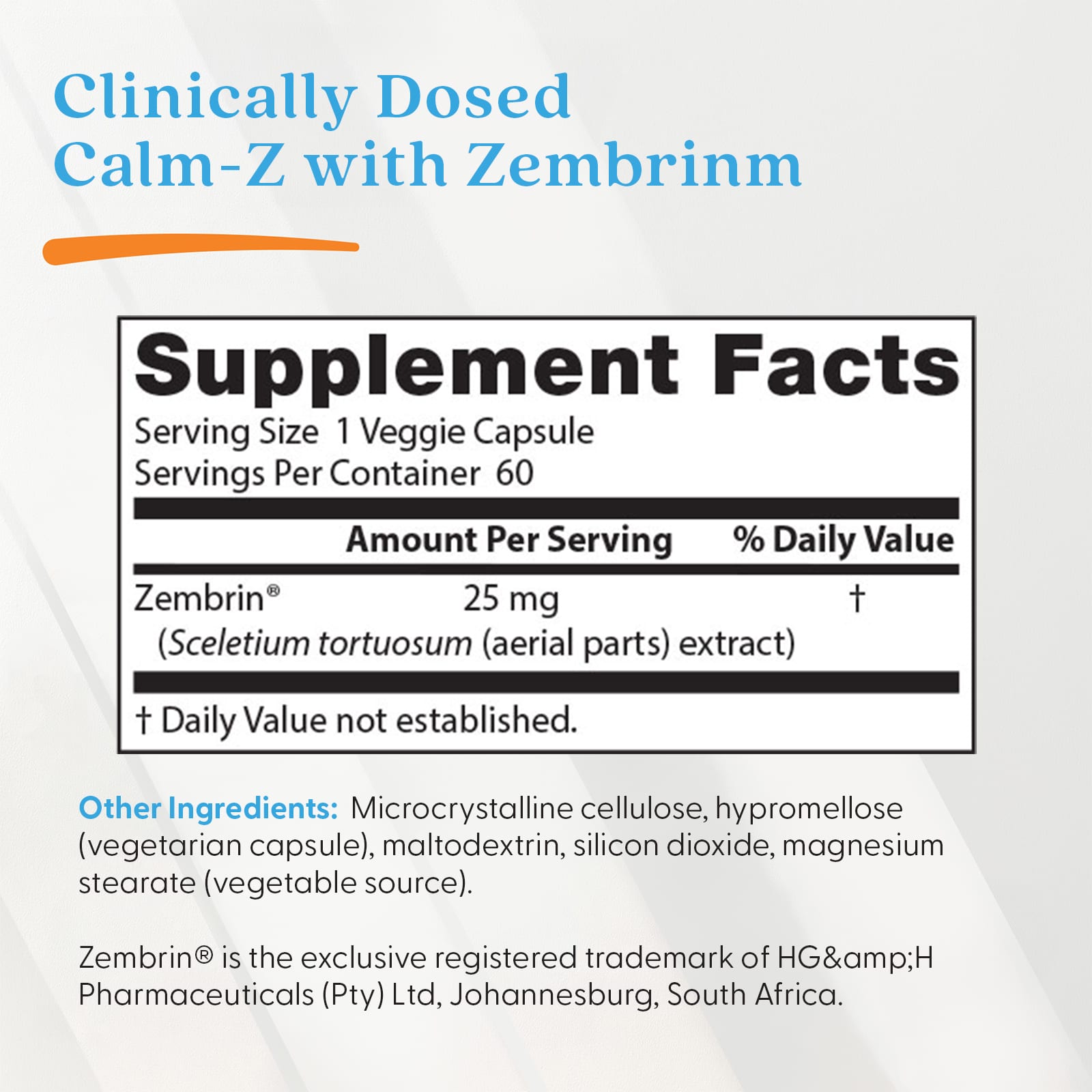 Calm-Z with Zembrin förpackning öppnad