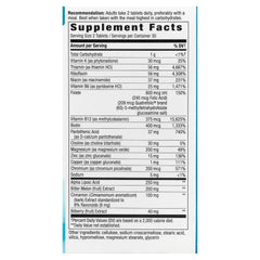 Blood Sugar Manager – 60 tabletter baksida