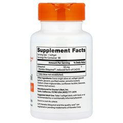 Doctor's Best Ubiquinol näringsfakta