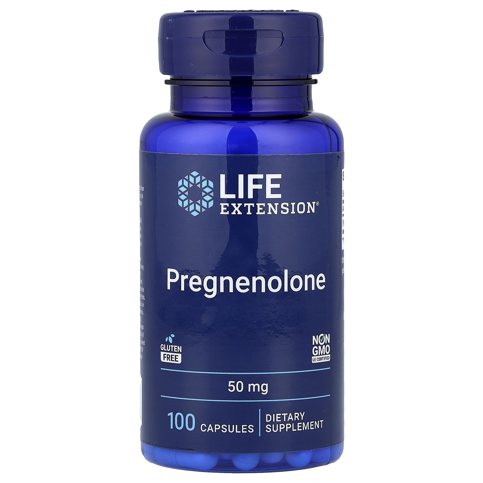 Life Extension Pregnenolone baksida näringsfakta