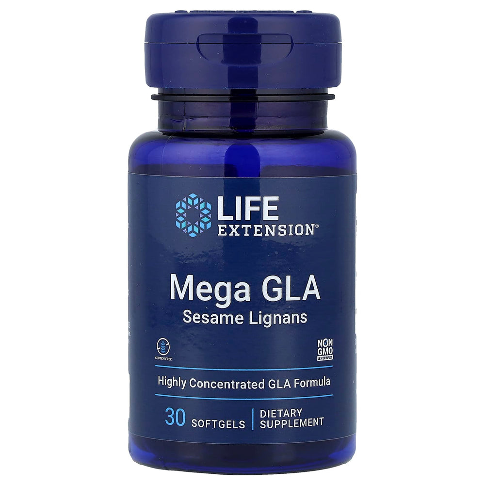 Life Extension Mega Gla Sesame Lignans baksida