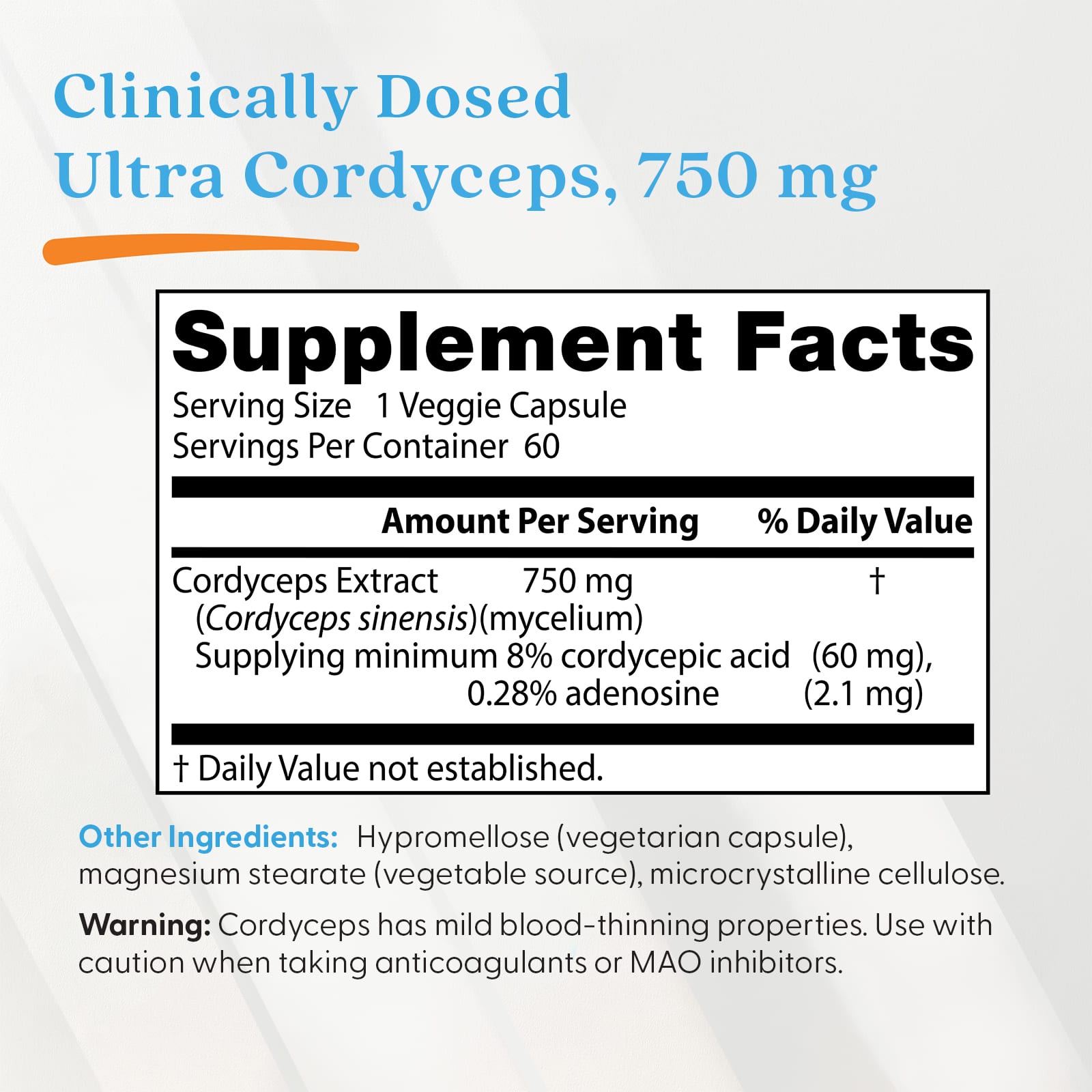 Doctor's Best Ultra Cordyceps dosering
