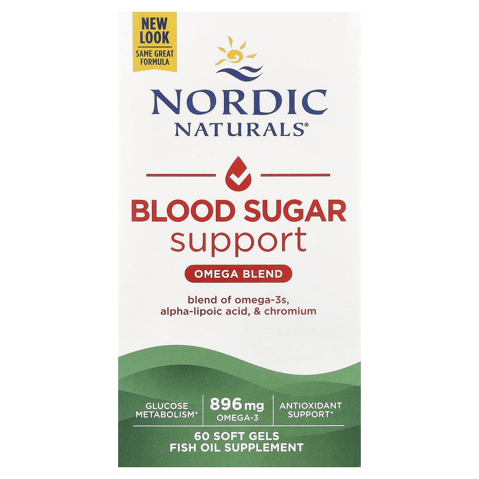 Nordic Naturals - Omega Verensokeri, 896mg - 60 Kapselia