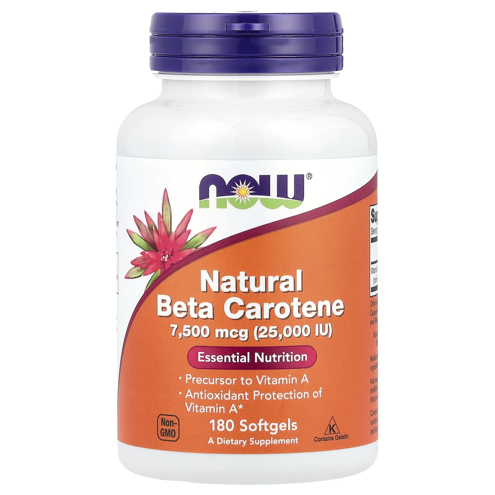 NOW Foods - Beta Carotene Natural, 25 000IU