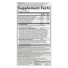Vitamin Code Healthy Blood baksida med näringsinformation