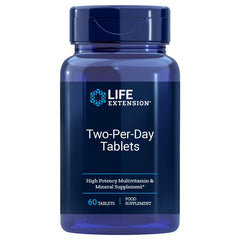 Two-Per-Day vitaminformler på etikett
