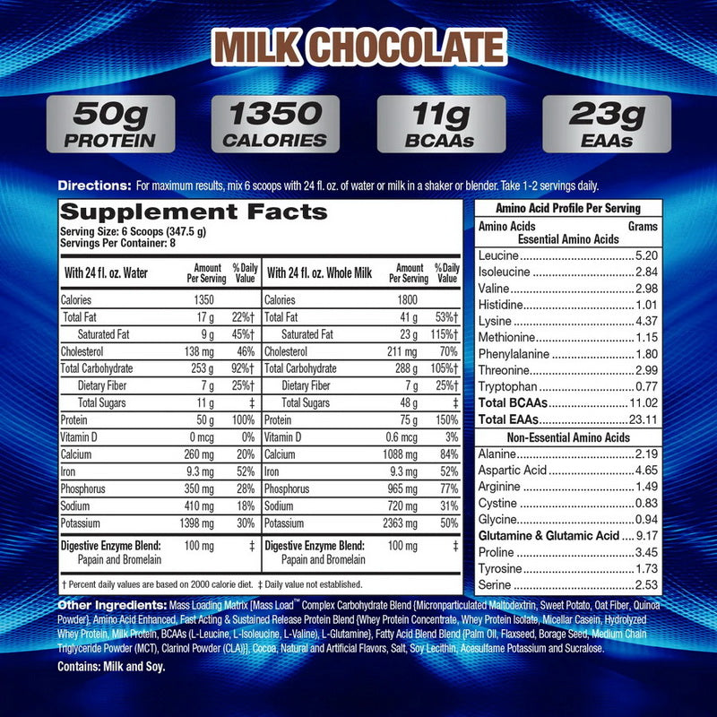 MHP - Up Your Mass XXXL Milk Chocolate - 30 Days