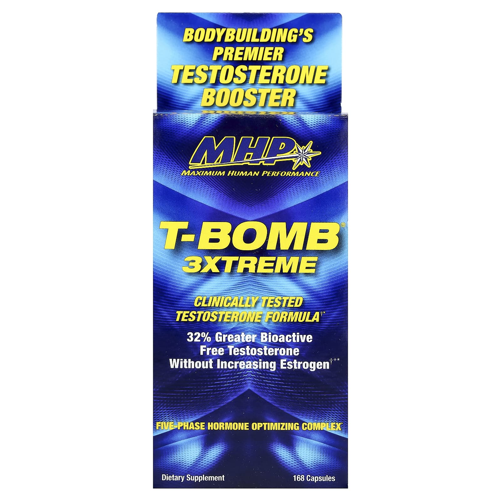 MHP T-Bomb 3Xtreme 168 kapslar framsida