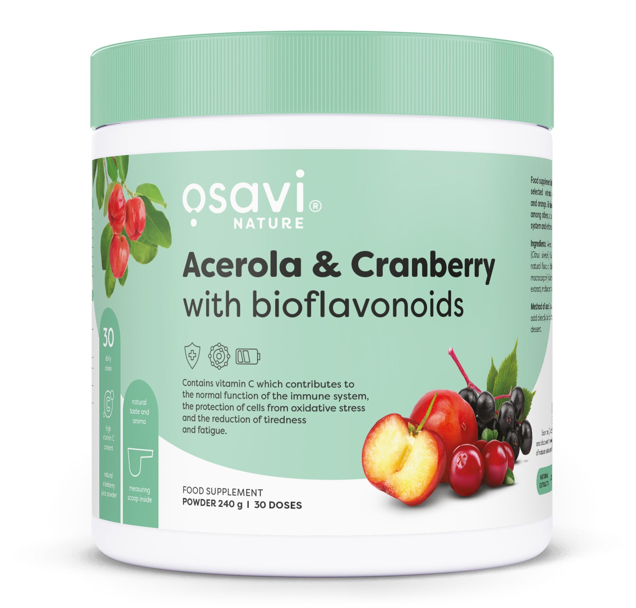 Osavi - Nature - Acerola & Cranberry with Bioflavonoids - 240g