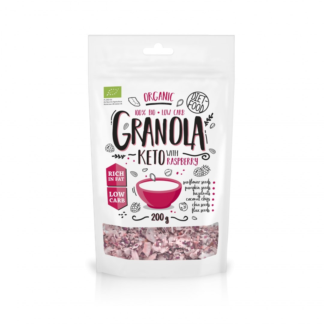 Diet Food - Granola Keto - Lavt Kulhydrat Morgenmad