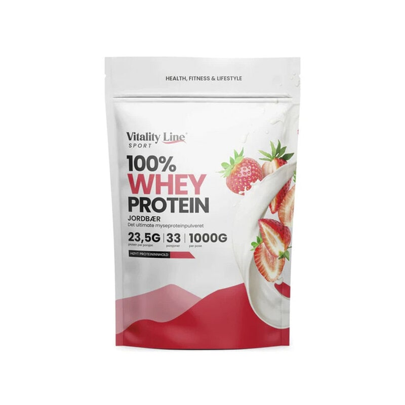 Vitality Line - Sport whey jordgubb
