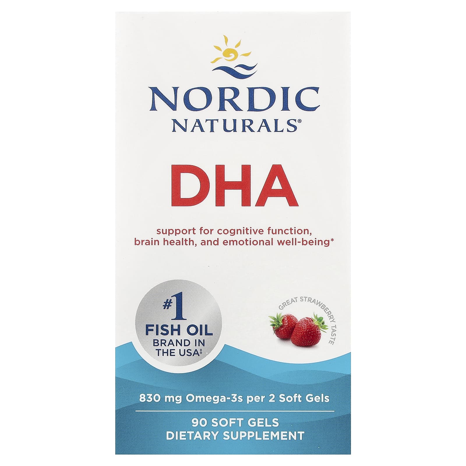 Nordic Naturals DHA baksida näringsfakta