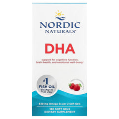 Nordic Naturals - DHA, 830mg Jordbær - 180 Kapsler
