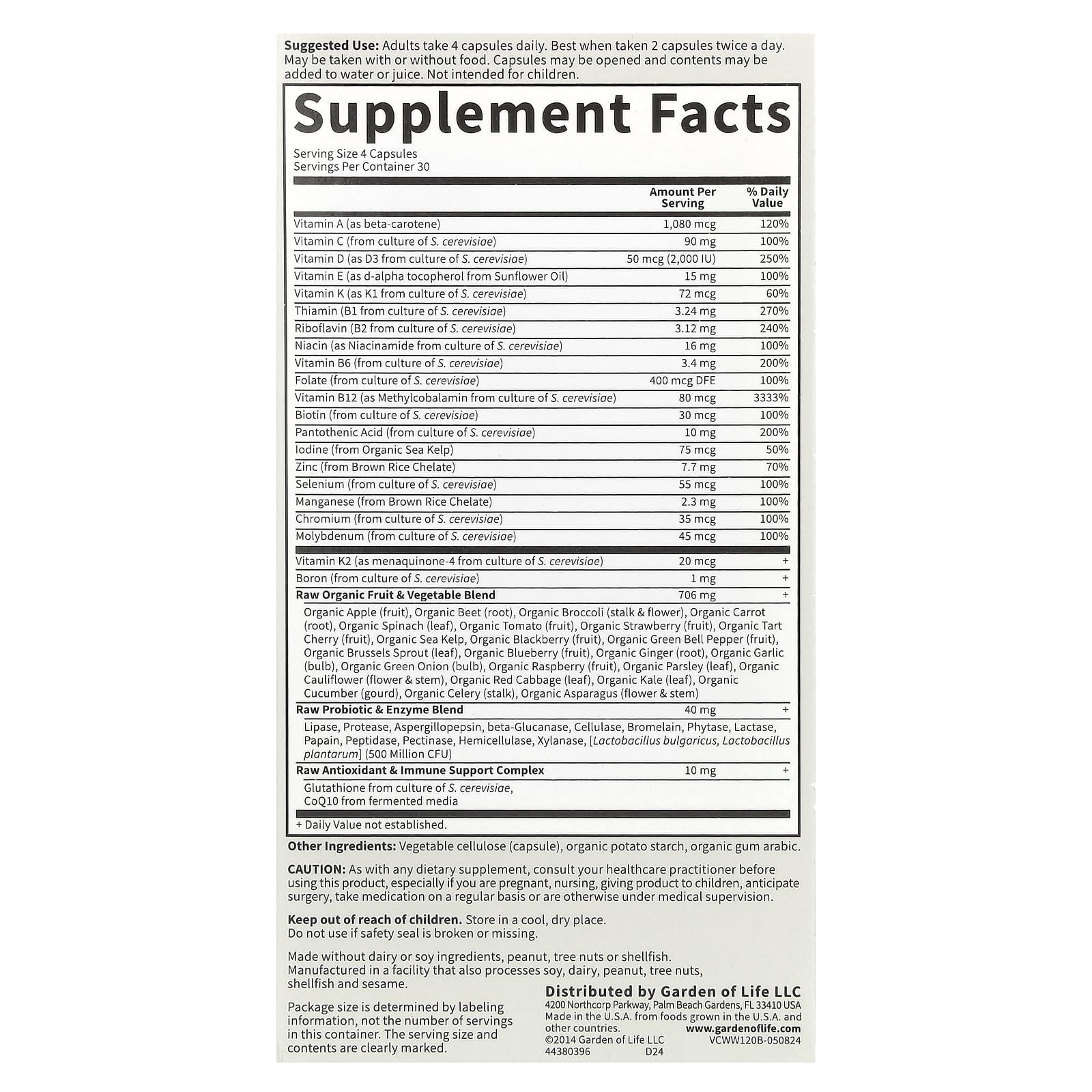 Garden Of Life - Vitamin Code 50 & Wiser Women
