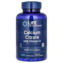 Life Extension Calcium Citrate With Vitamin D baksida