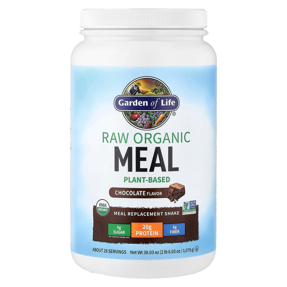 Garden of Life RAW Meal baksida näringsfakta