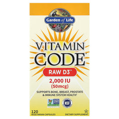 Vitamin Code Raw D3 kapsel närbild