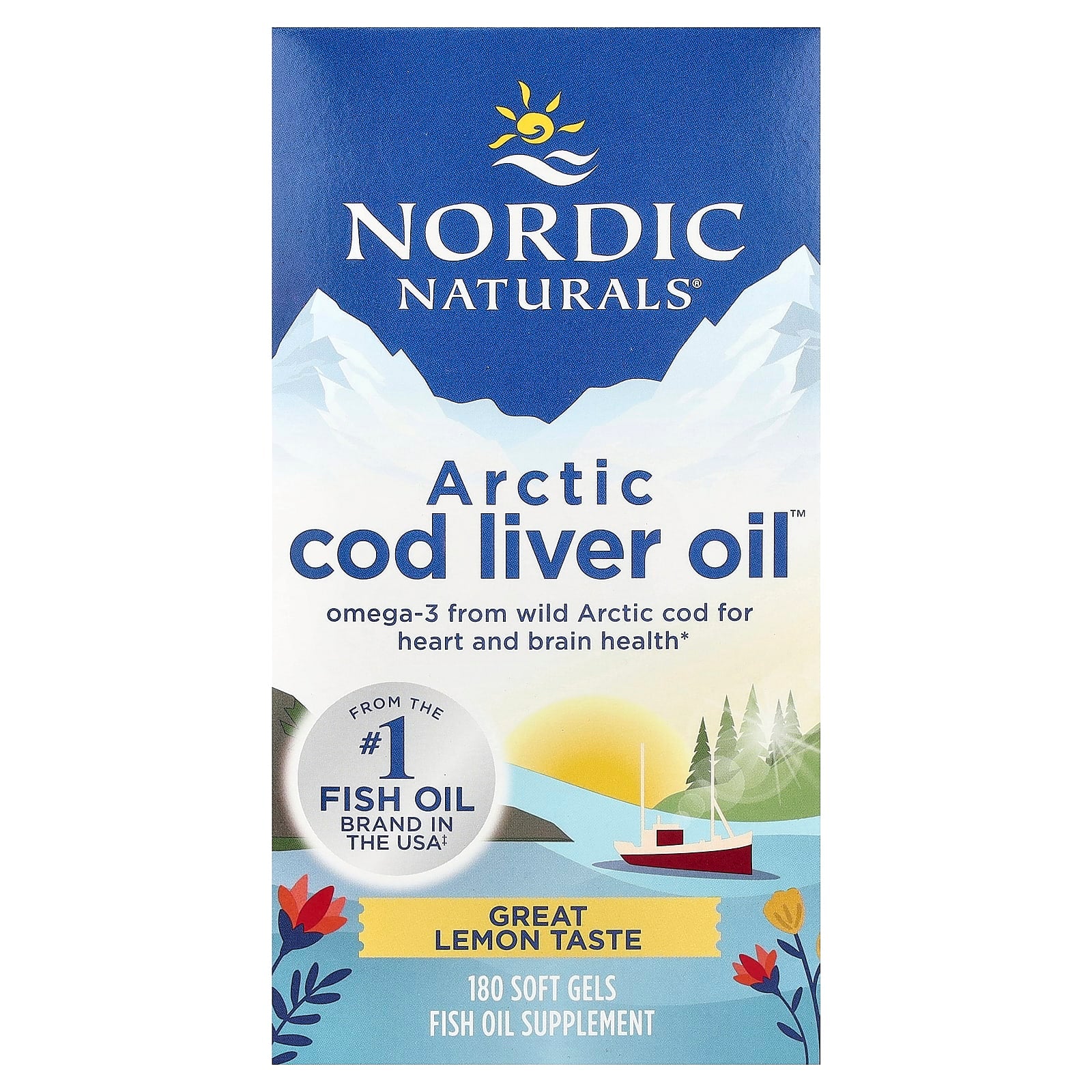 Arctic Cod Liver Oil baksida näringsfakta