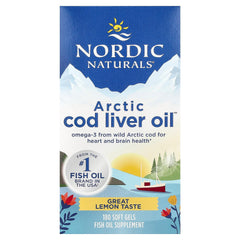 Arctic Cod Liver Oil baksida näringsfakta