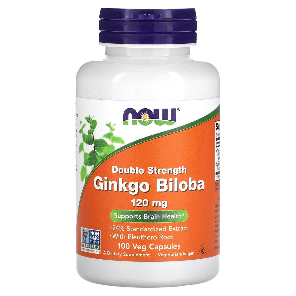 Now Foods Ginkgo Biloba baksida