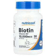 Biotin – 10 000 mcg ingredienser & dosering