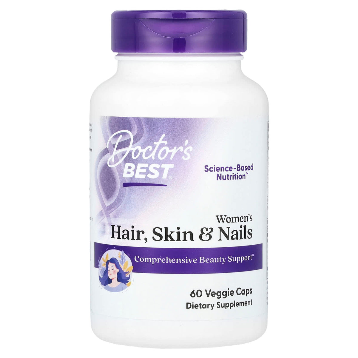 Women's Hair, Skin & Nails baksida med näringsfakta