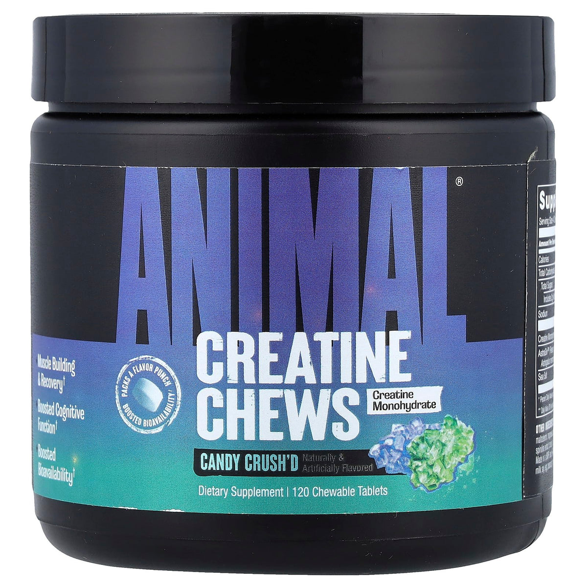 Universal Nutrition - Creatine Gummies, Candy Crush'D - 120 Gummies