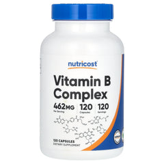 Nutricost Vitamin B Complex ingredienser etikett
