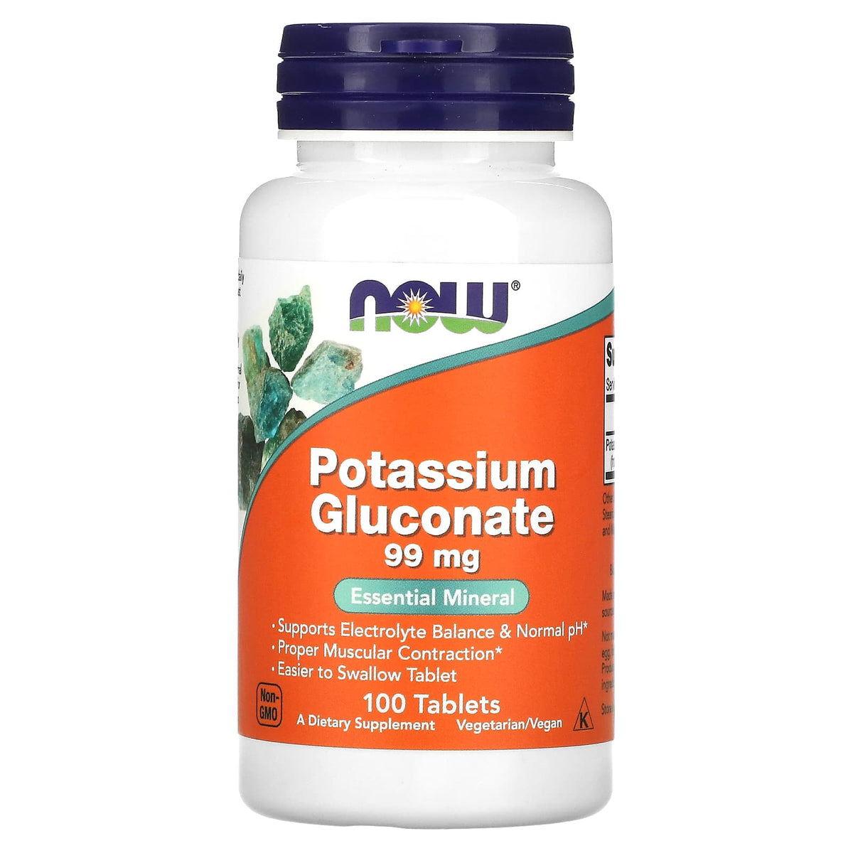 Potassium Gluconate näringsfakta-etikett