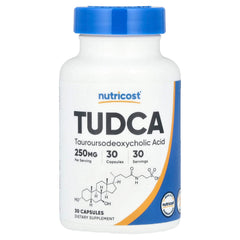 Nutricost Tudca baksida med näringsinformation