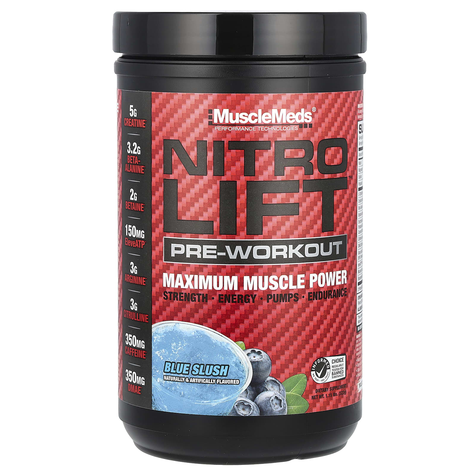 MuscleMeds - Sininen Slushy - 550g