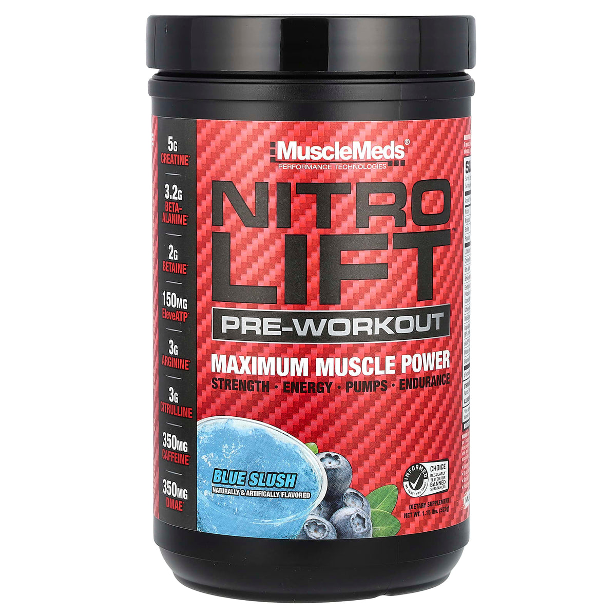 MuscleMeds - Sininen Slushy - 550g