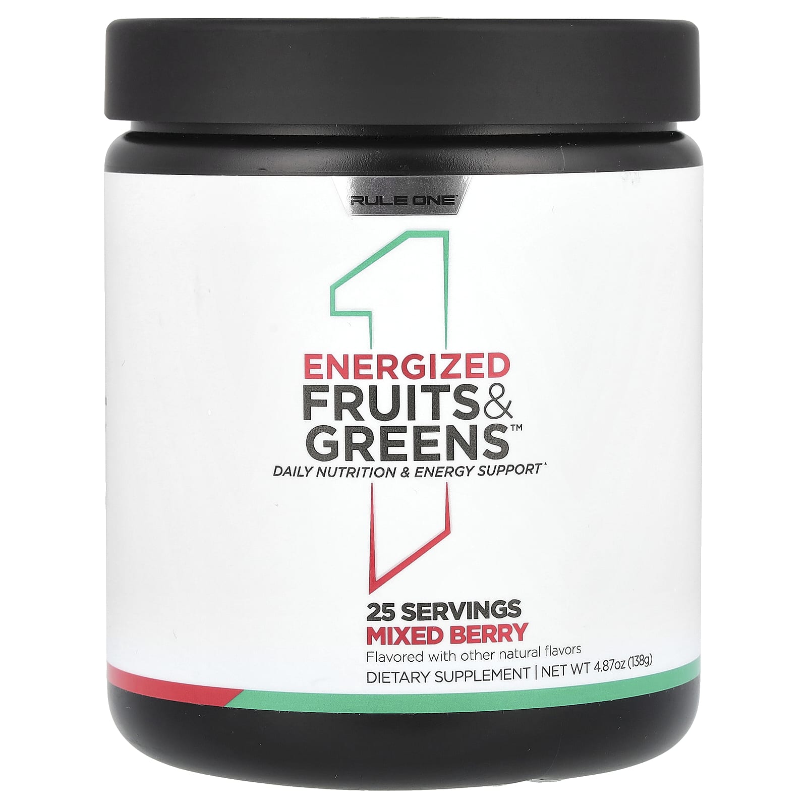Energized Fruits & Greens Blandade Bär framsida