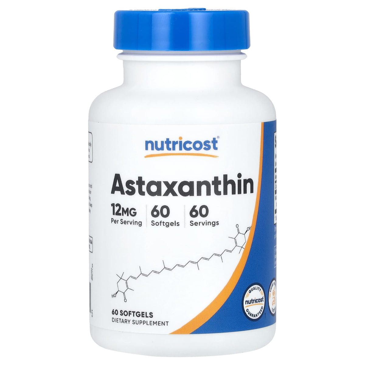 Nutricost - Astaxanthin - 60 Kapsler - 60 Kapsler