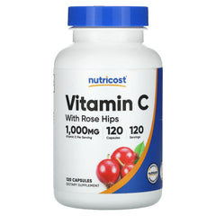 Nutricost Vitamin C with Rose Hips Caps näringsfakta