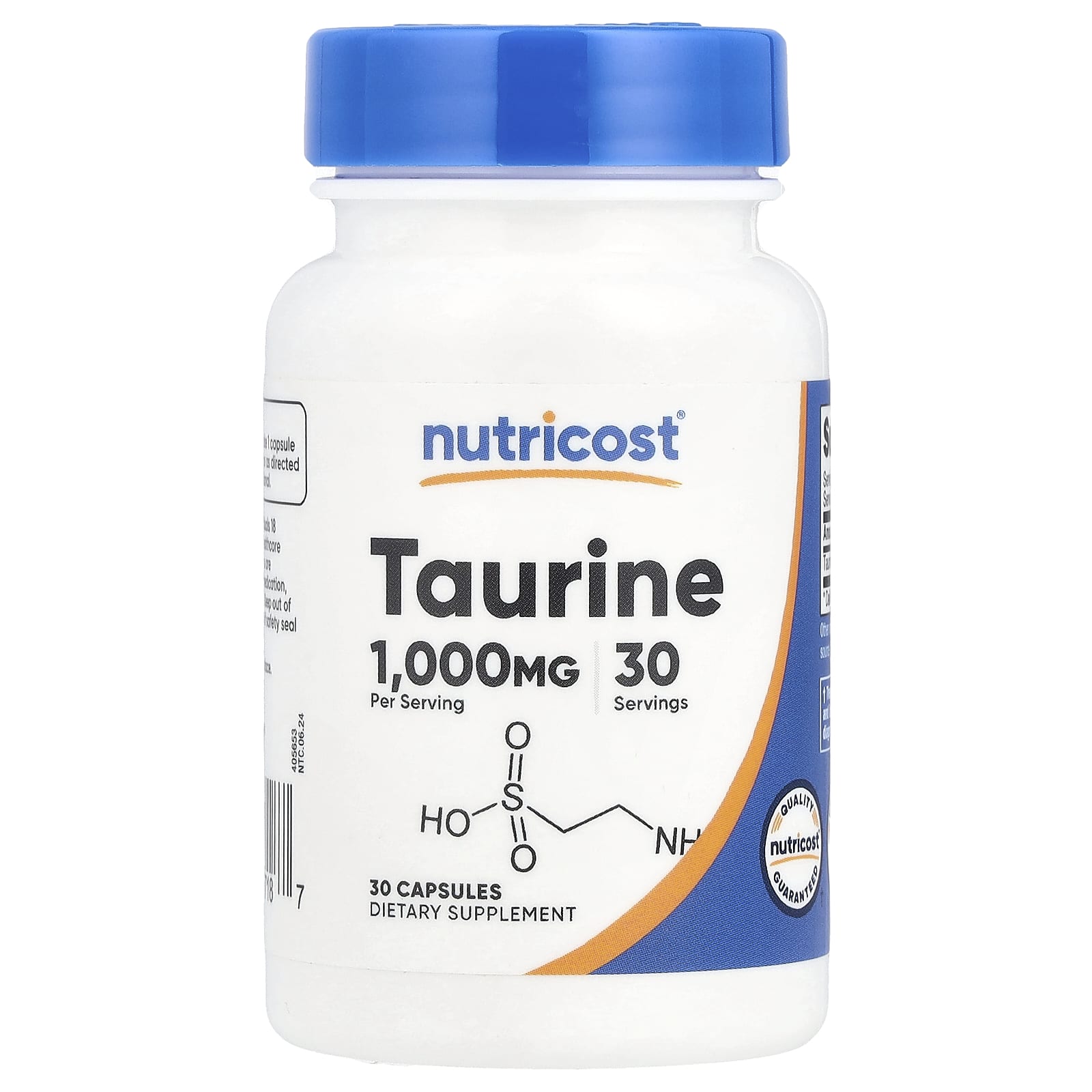 Taurine – 1000 mg per kapsel framsida