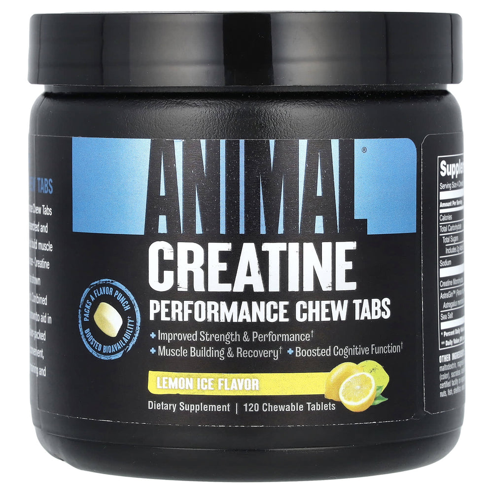 Animal Creatine Performance Chew Tabs näringsfakta