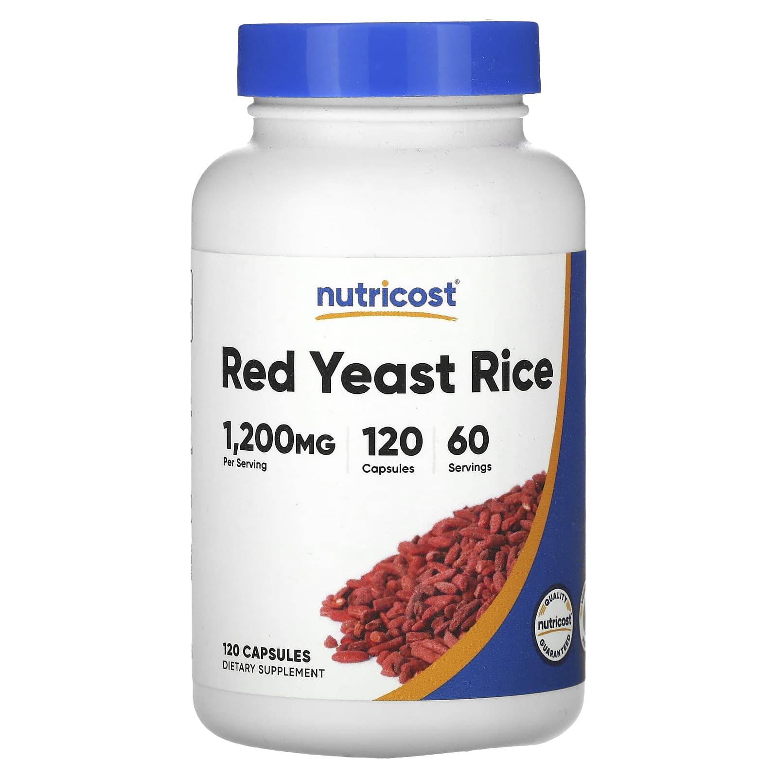 Nutricost Red Yeast Rice baksida näringsfakta