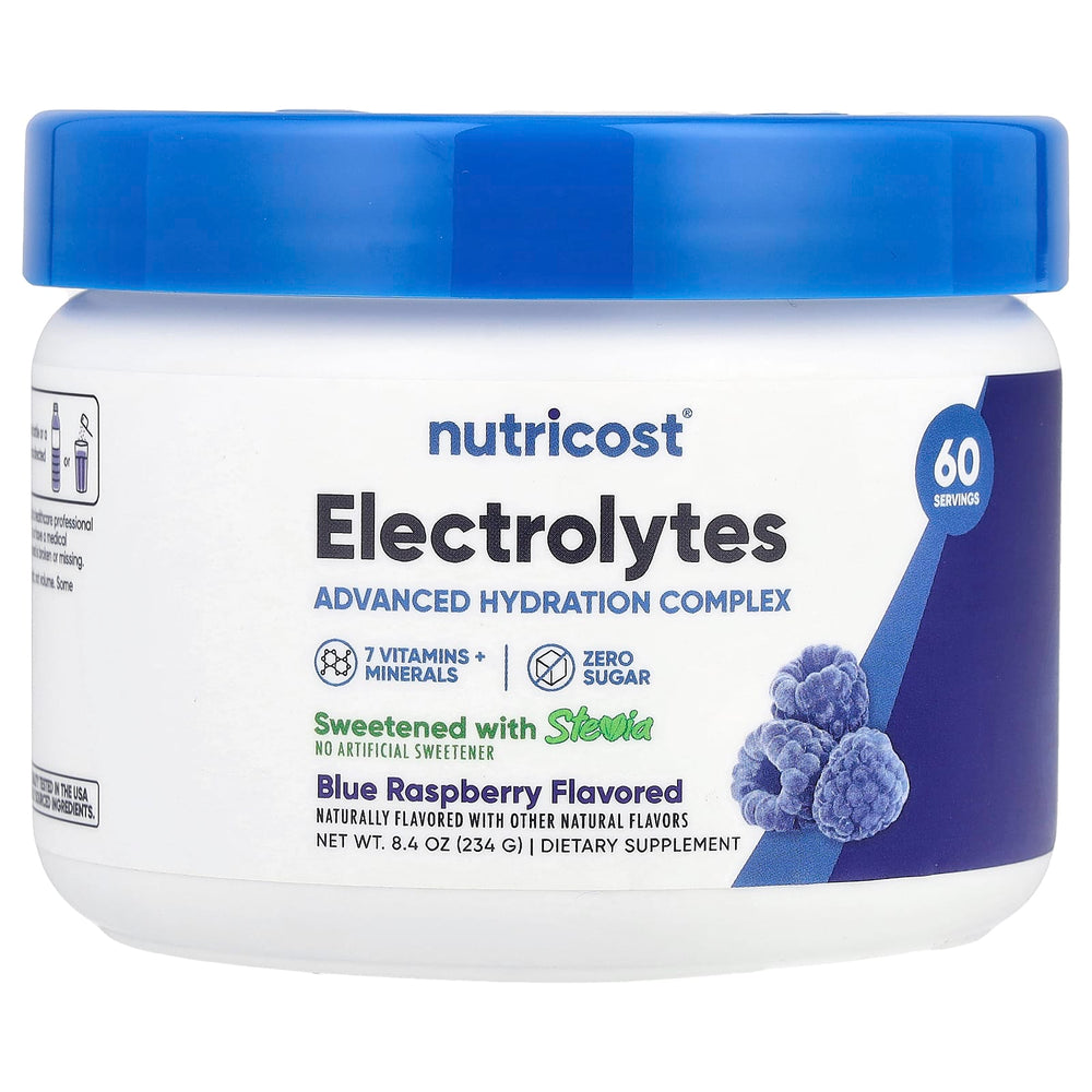 Nutricost Electrolytes Blue Raspberry baksida