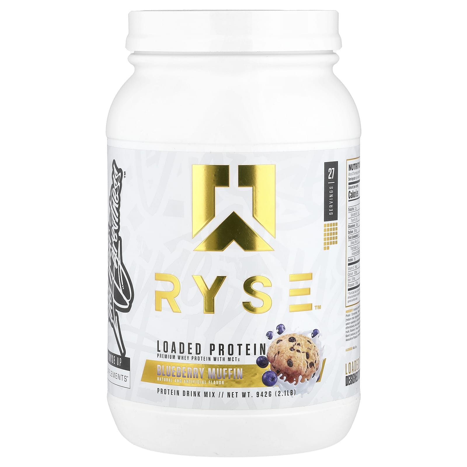 Ryse Blueberry Muffin baksida näringsfakta