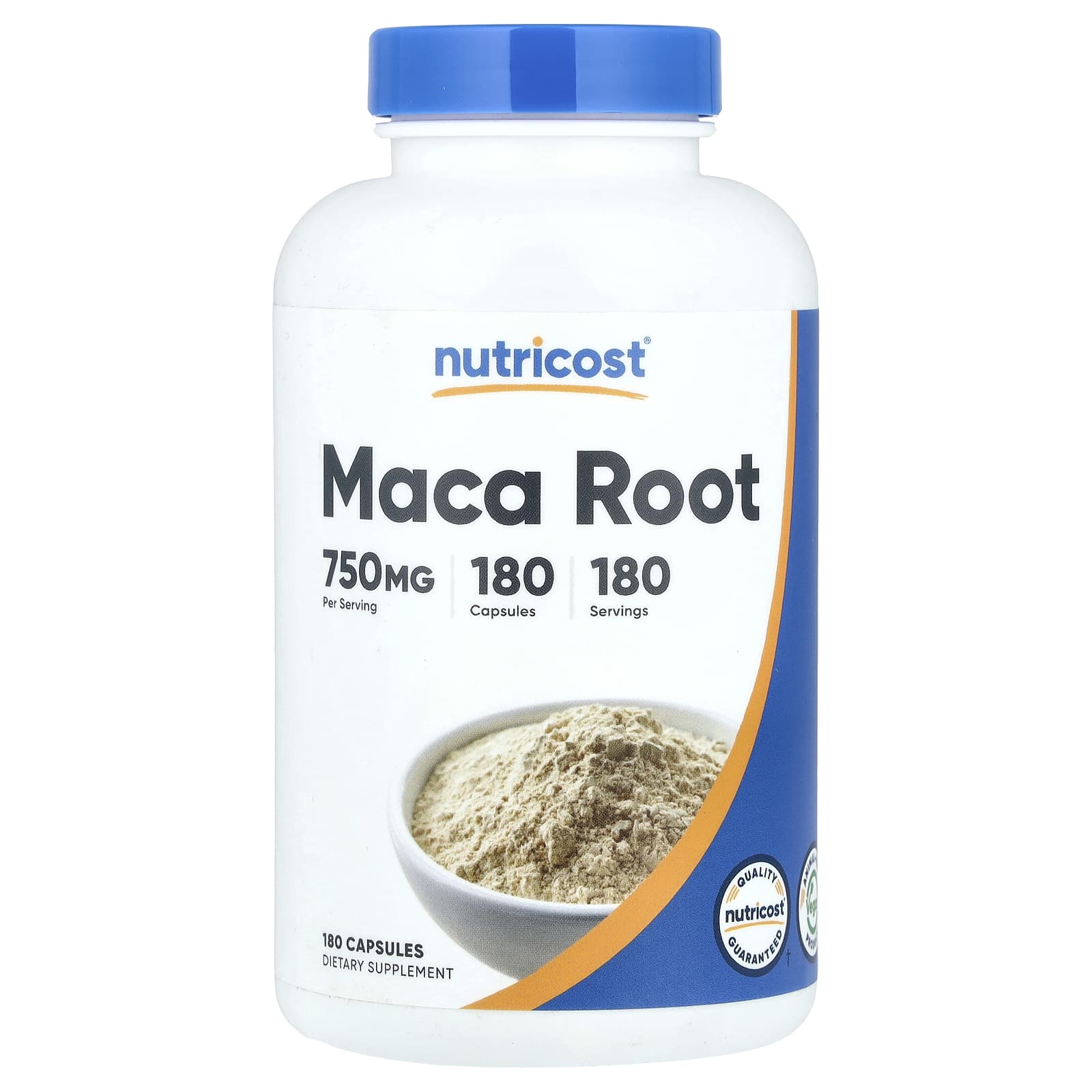 Nutricost Maca Root 180 kapslar framsida