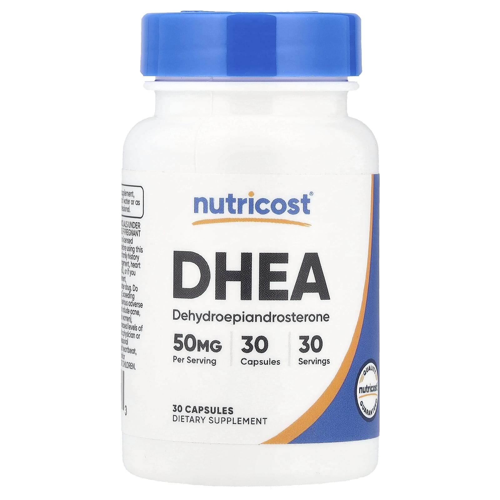 DHEA 50mg ingredienser och etikett