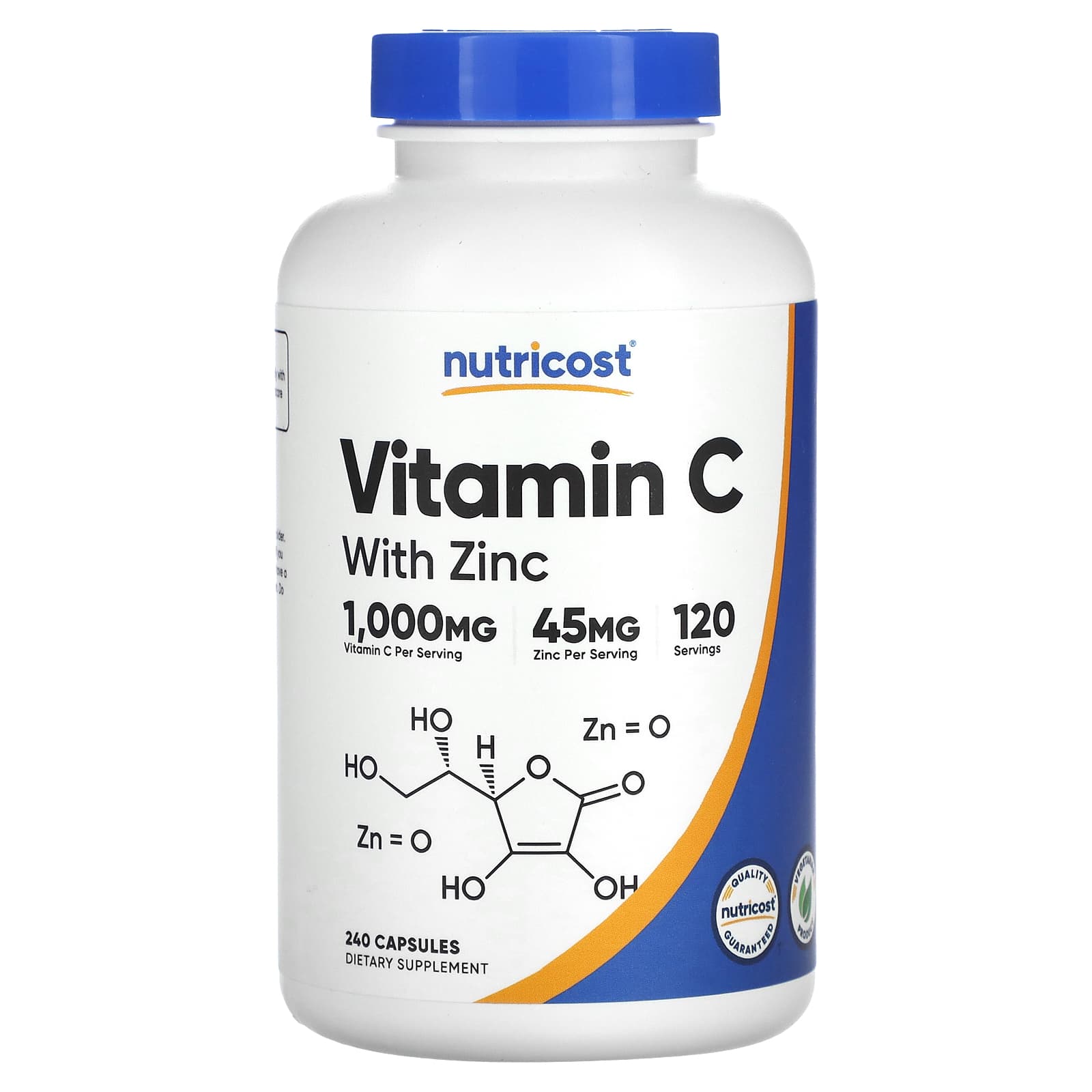 Nutricost Vitamin C With Zinc framsida