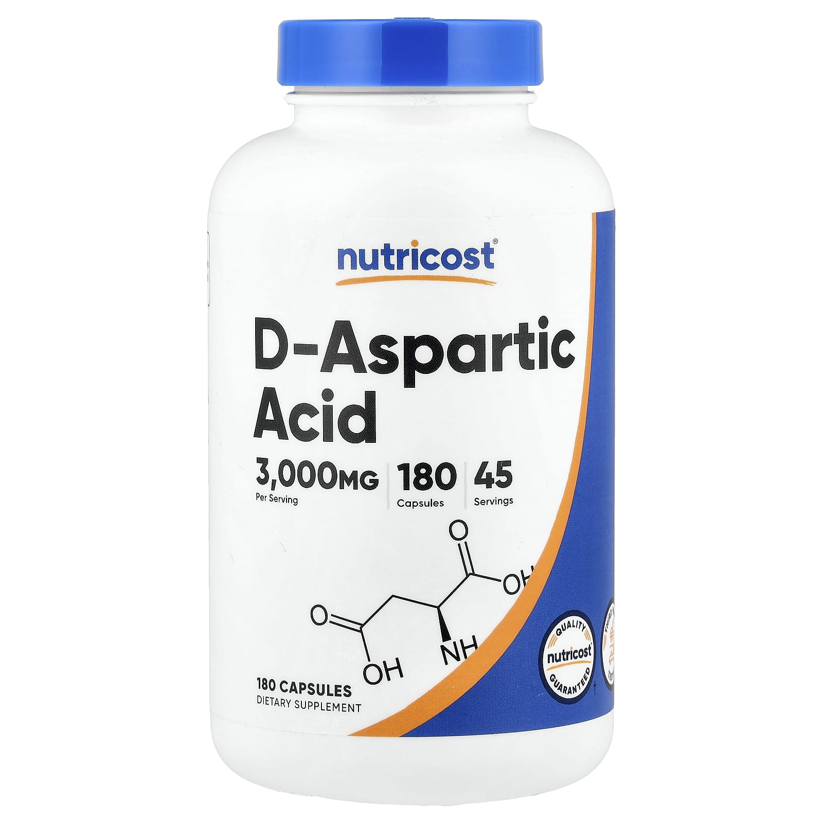 Nutricost - D-Aspartic Acid - 180 Caps