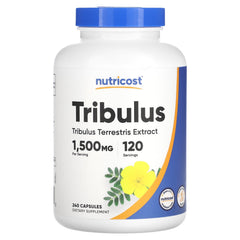 Nutricost Tribulus baksida med näringsinformation
