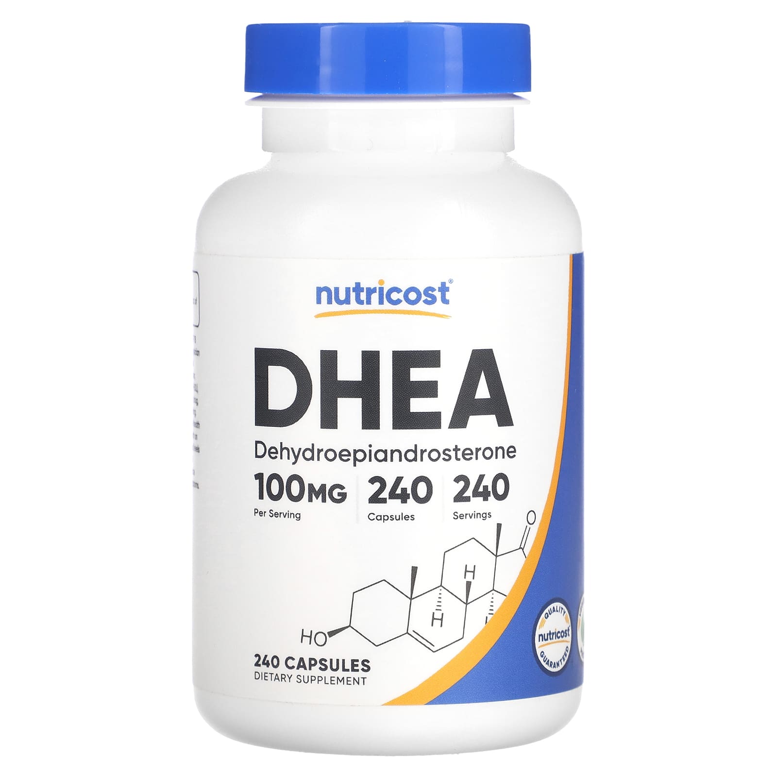 Nutricost DHEA 100mg etikett detalj