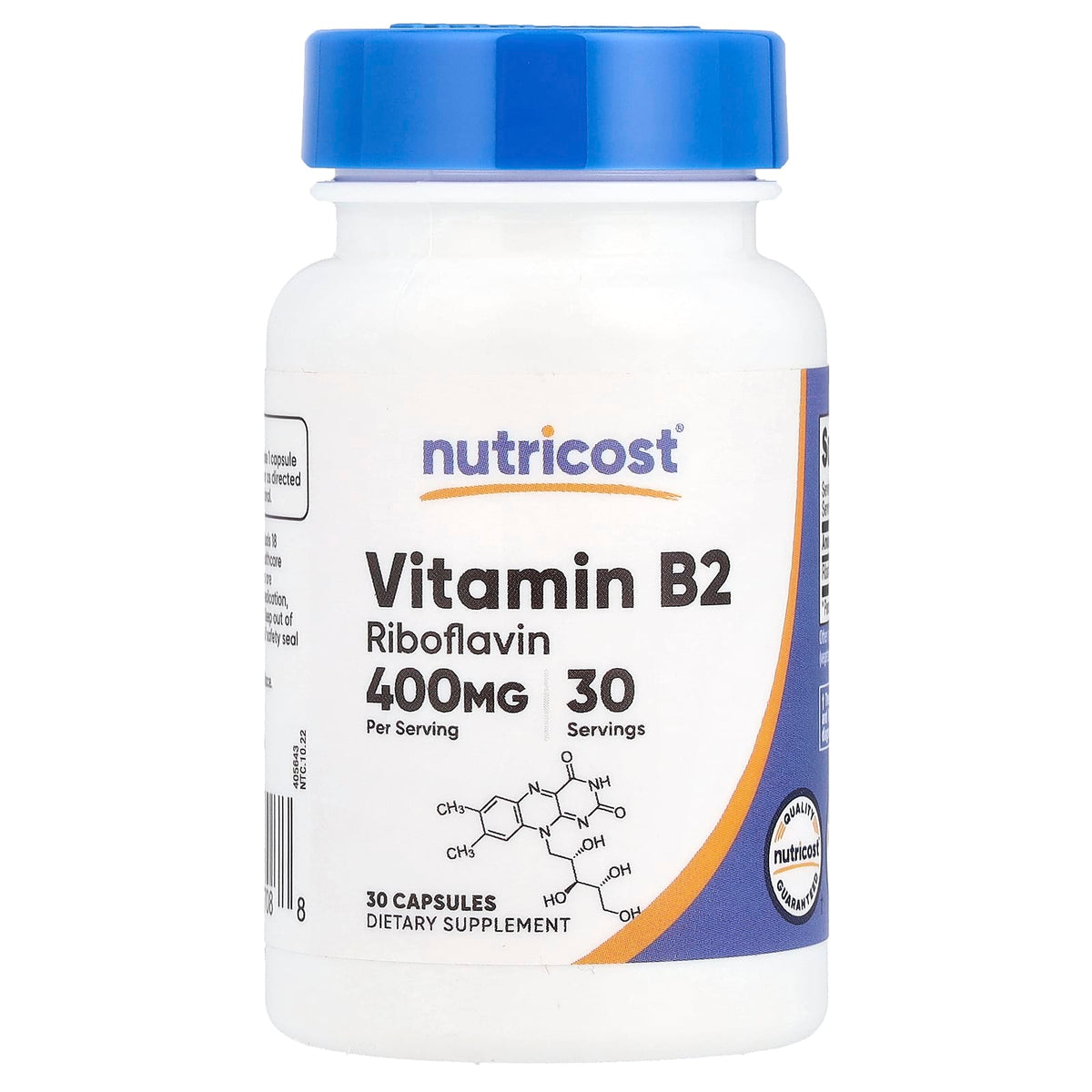 Vitamin B2 Riboflavin baksida näringsfakta