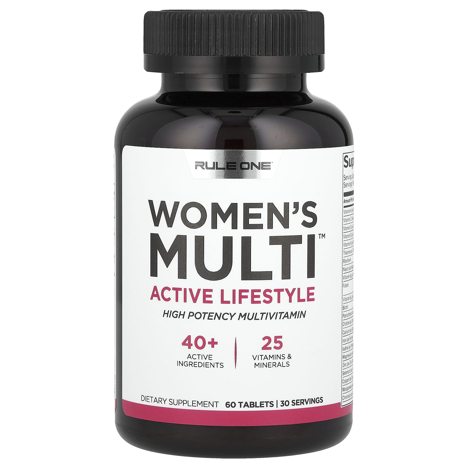 Women's Train Daily Multivitamin baksida