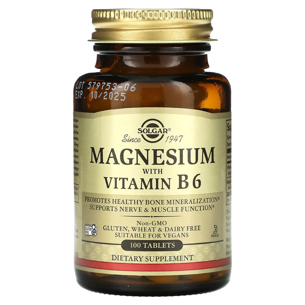 Solgar Magnesium With Vitamin B6 näringsfakta