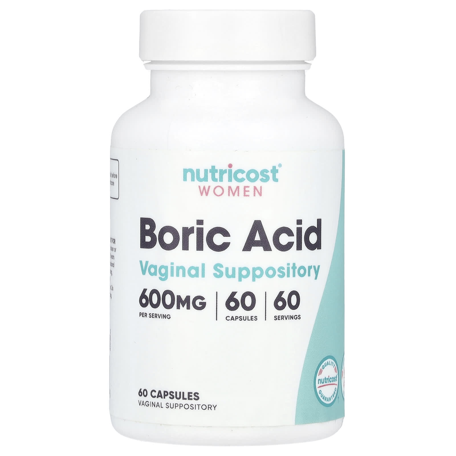 Nutricost - Women Boric Acid Vaginal Suppository